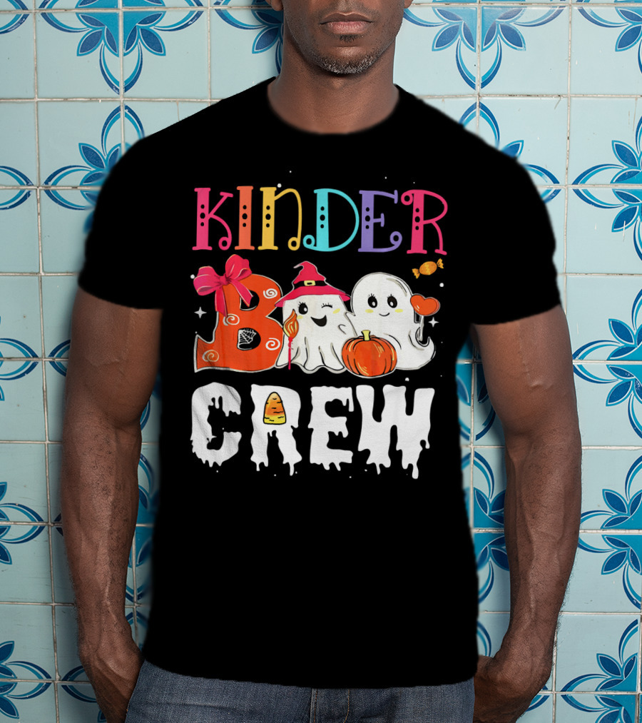 Kinder Boo Crew Halloween Ghosts Candy Pumpkin T-Shirt