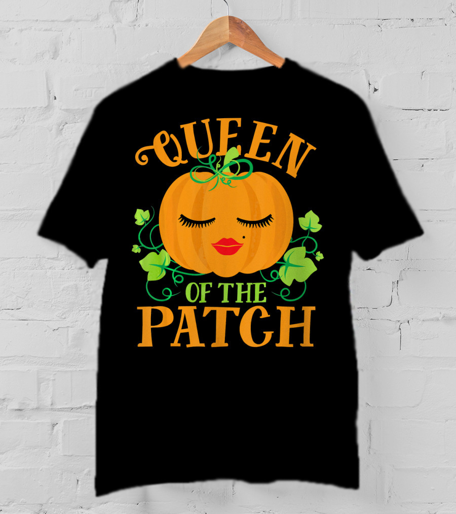 Queen Pumpkin Of The Patch With Vines And Lips T-Shirt