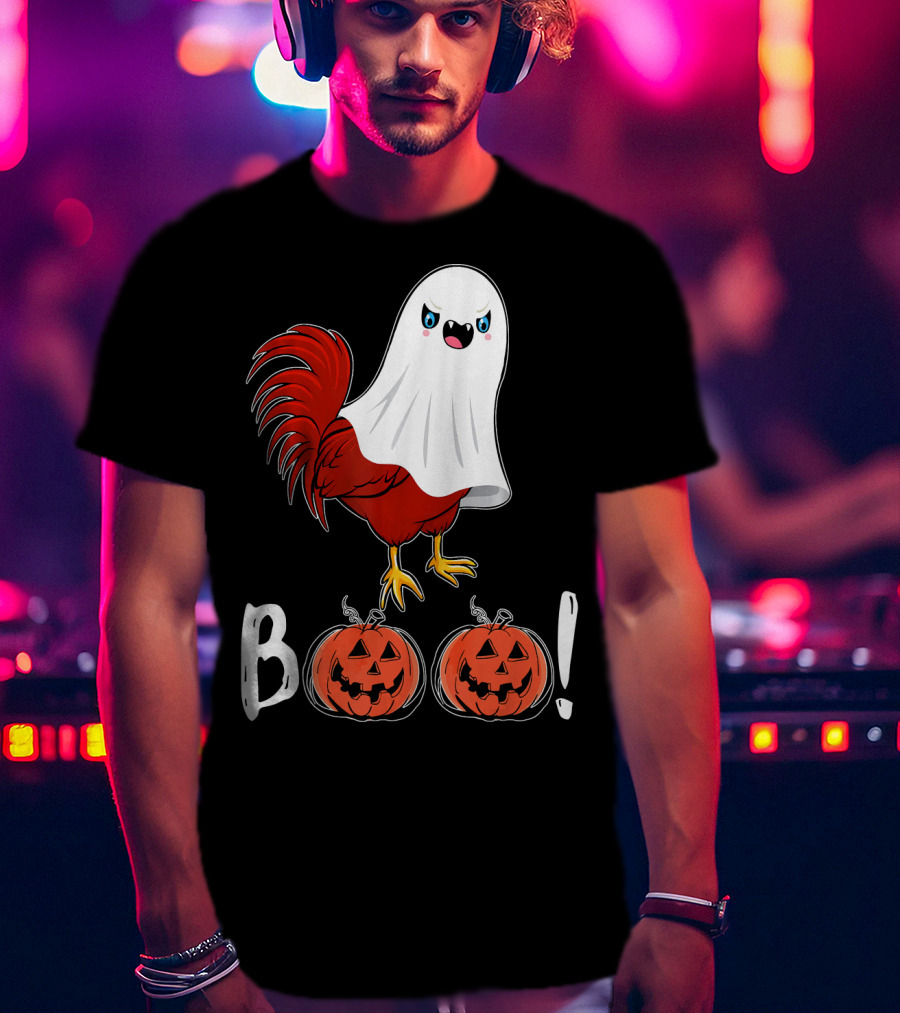 BOO Chicken Ghost Jack-O'-Lanterns T-Shirt