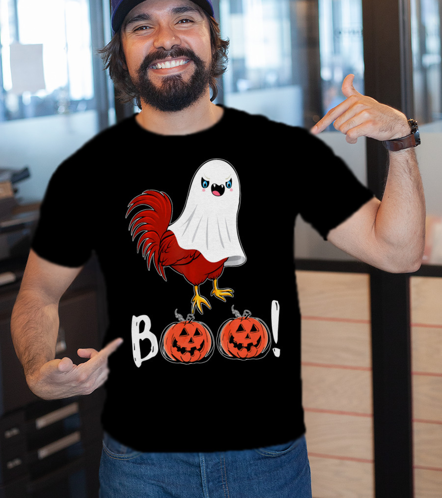 BOO Chicken Ghost Jack-O'-Lanterns T-Shirt
