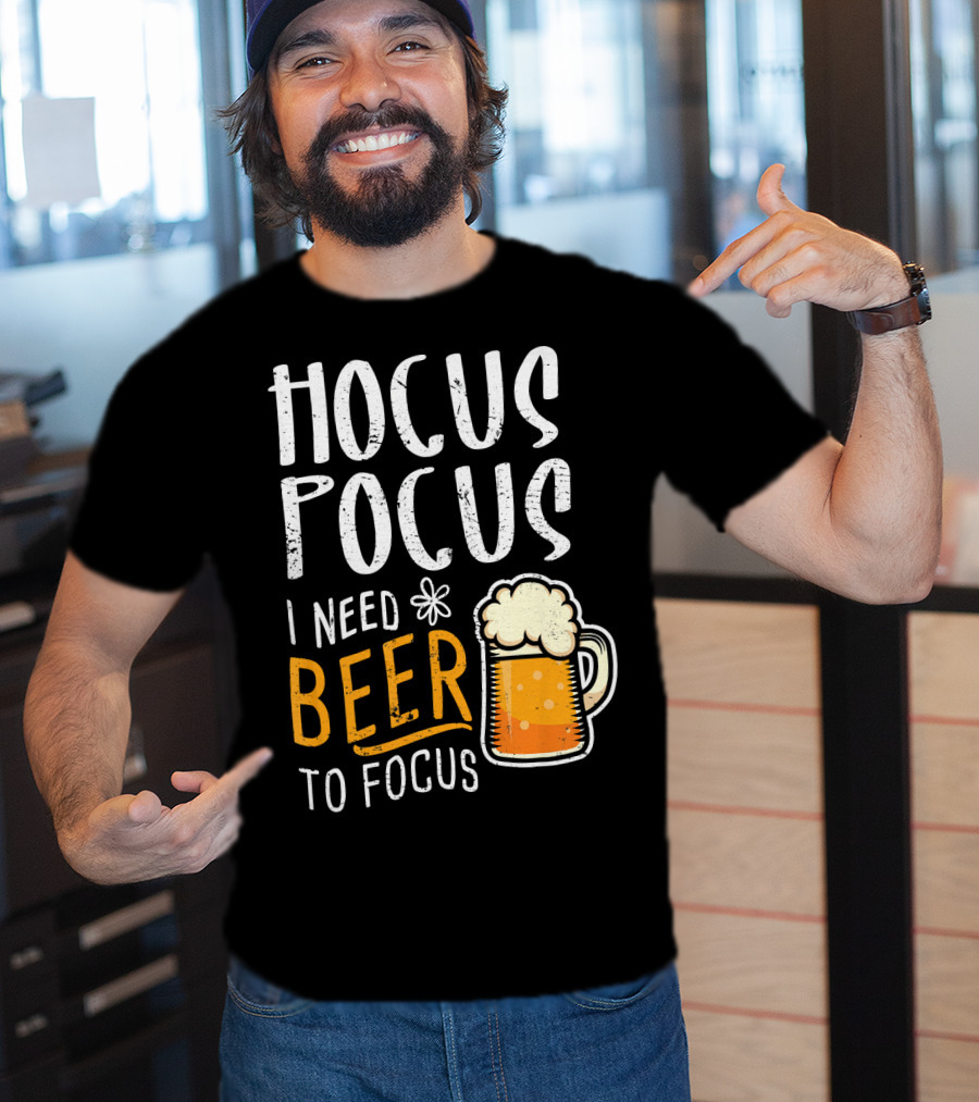 Hocus Pocus I Need Beer To Focus Mug T-Shirt