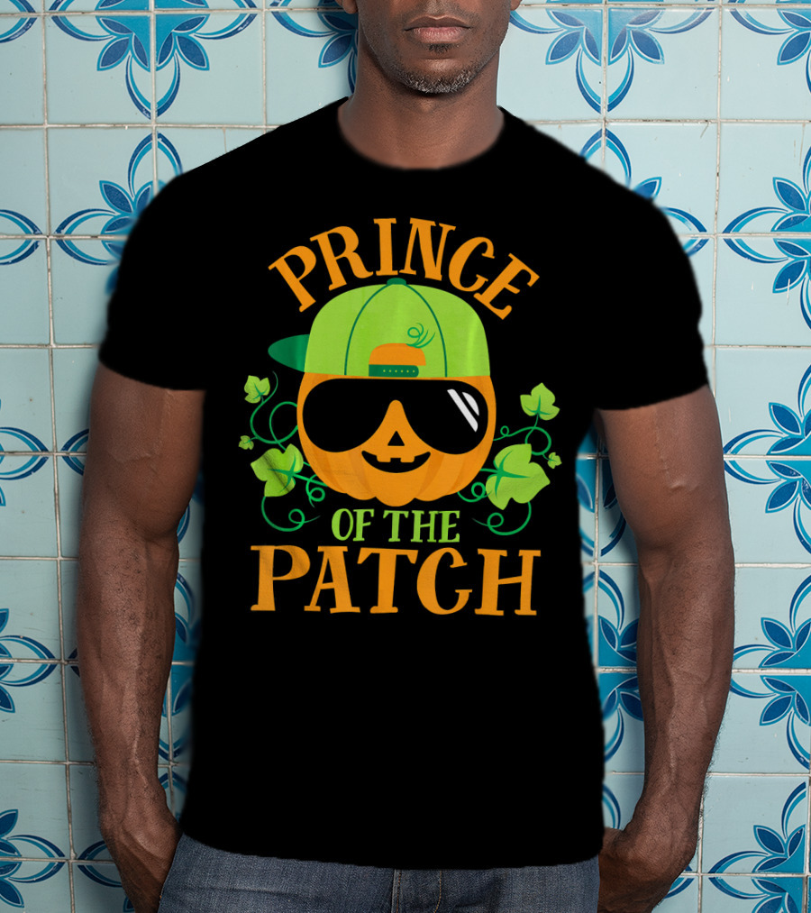 Prince Pumpkin Of The Patch In Shades And Green Hat T-Shirt