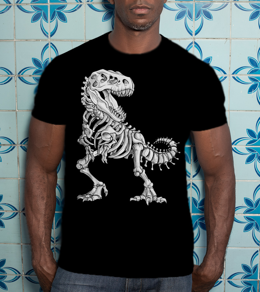 Halloween Dinosaur Skeleton T-Shirt