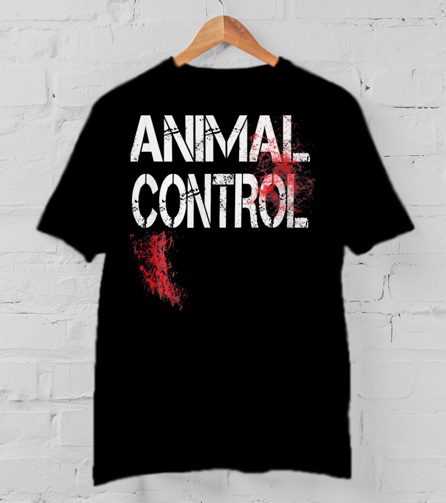 ANIMAL CONTROL Red Paint Splatter T-Shirt