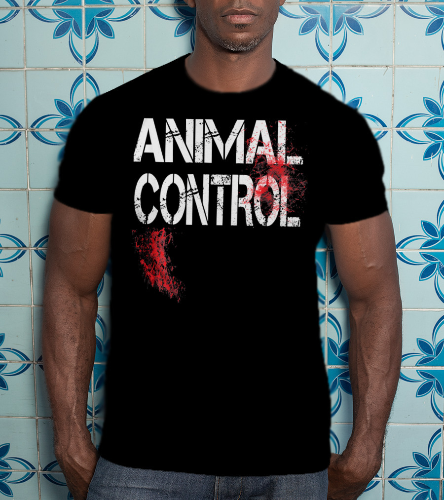 ANIMAL CONTROL Red Paint Splatter T-Shirt