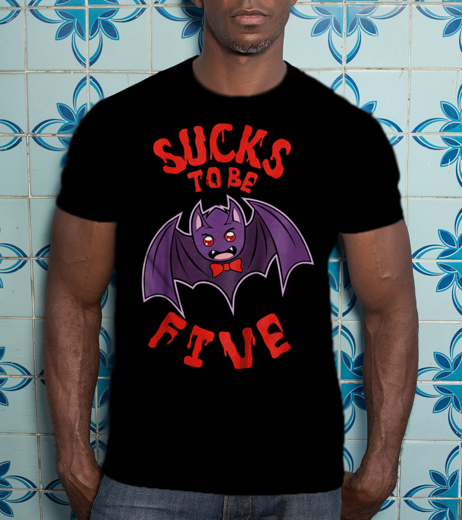 Sucks To Be Five Bat Halloween Kids Costume T-Shirt