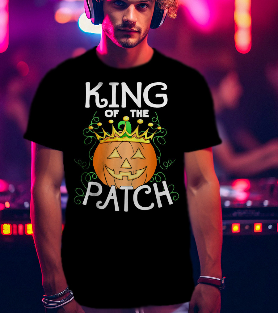 Halloween King Of The Patch Pumpkin With Crown T-Shirt