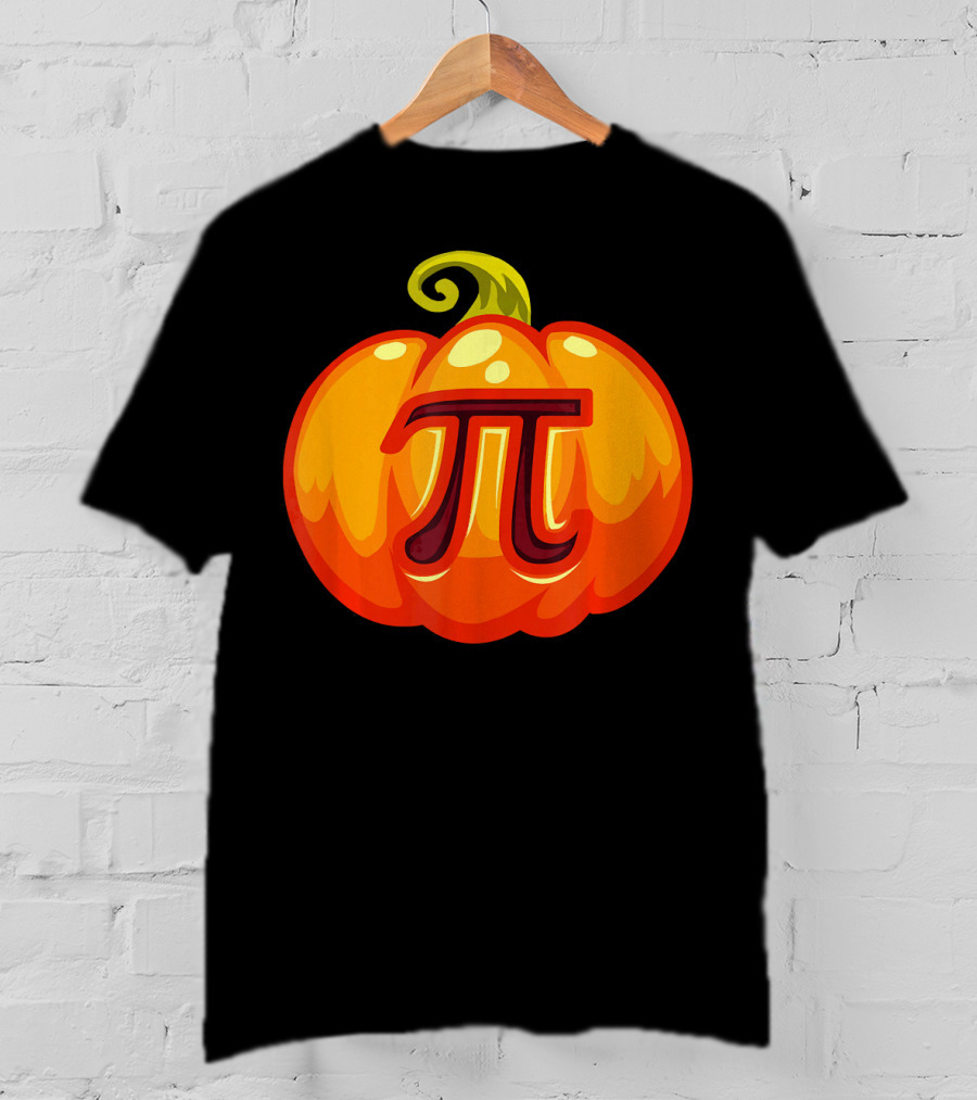 Math Teacher Pi Symbol Pumpkin Halloween Costume T-Shirt