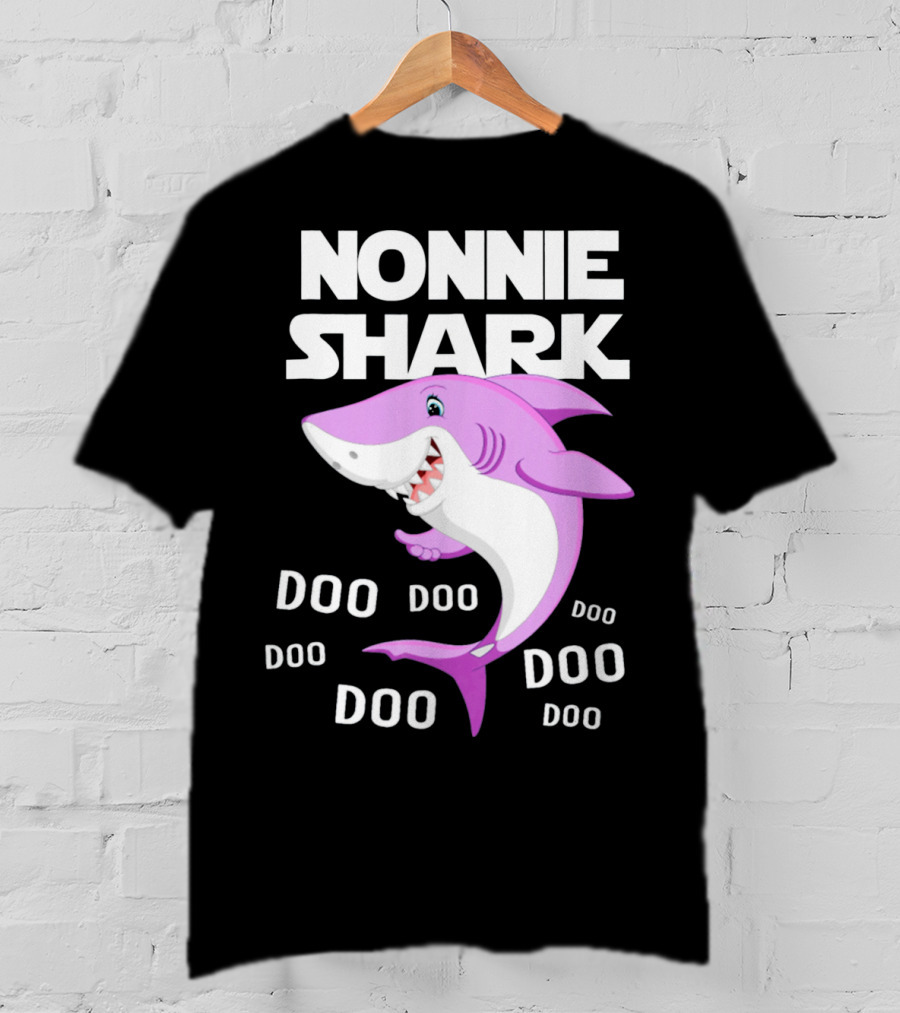 Nonnie Shark Doo Doo Doo Grandma Gift T-Shirt