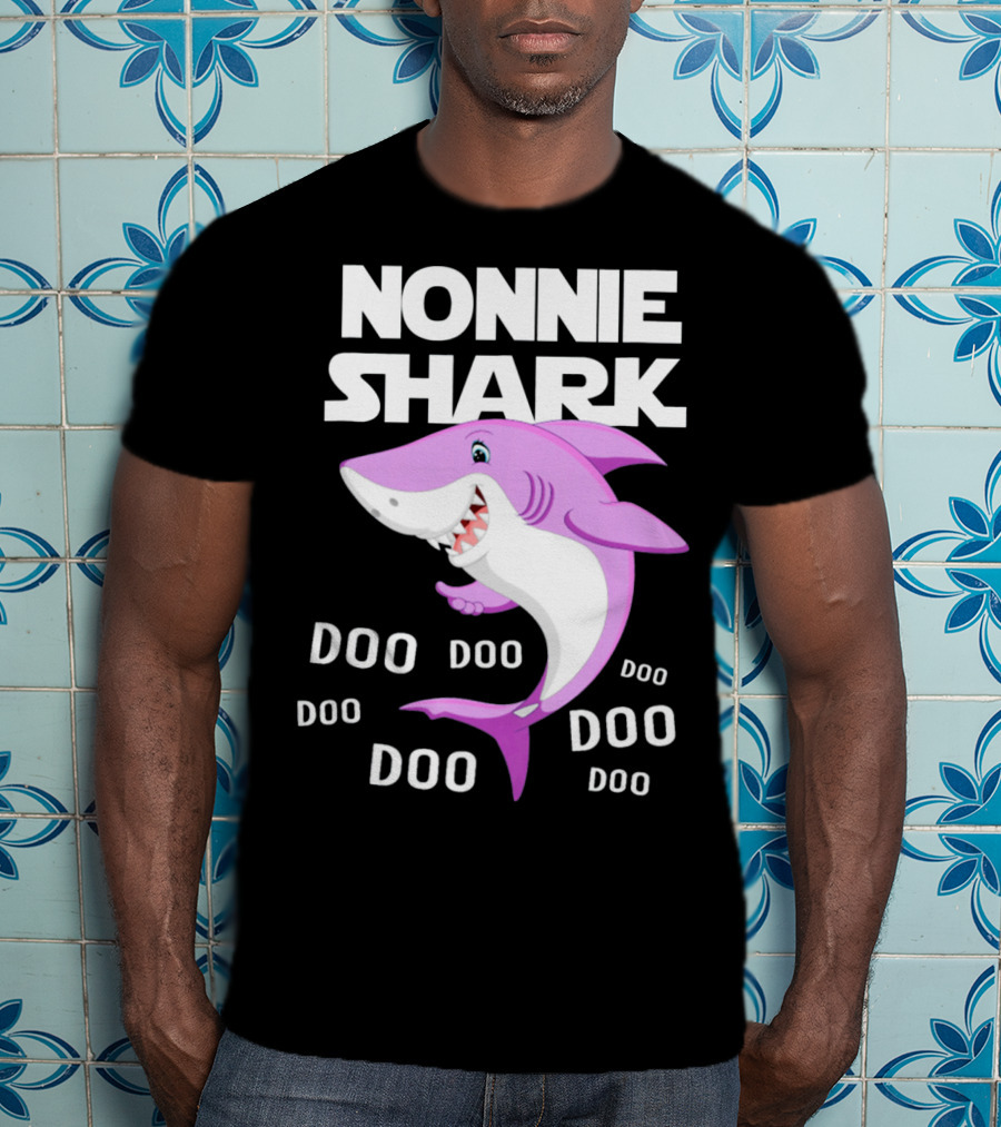 Nonnie Shark Doo Doo Doo Grandma Gift T-Shirt