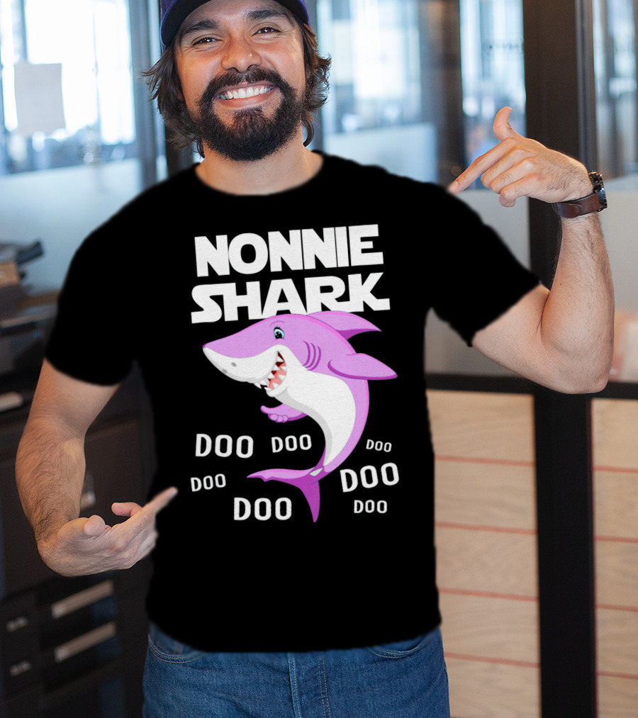 Nonnie Shark Doo Doo Doo Grandma Gift T-Shirt
