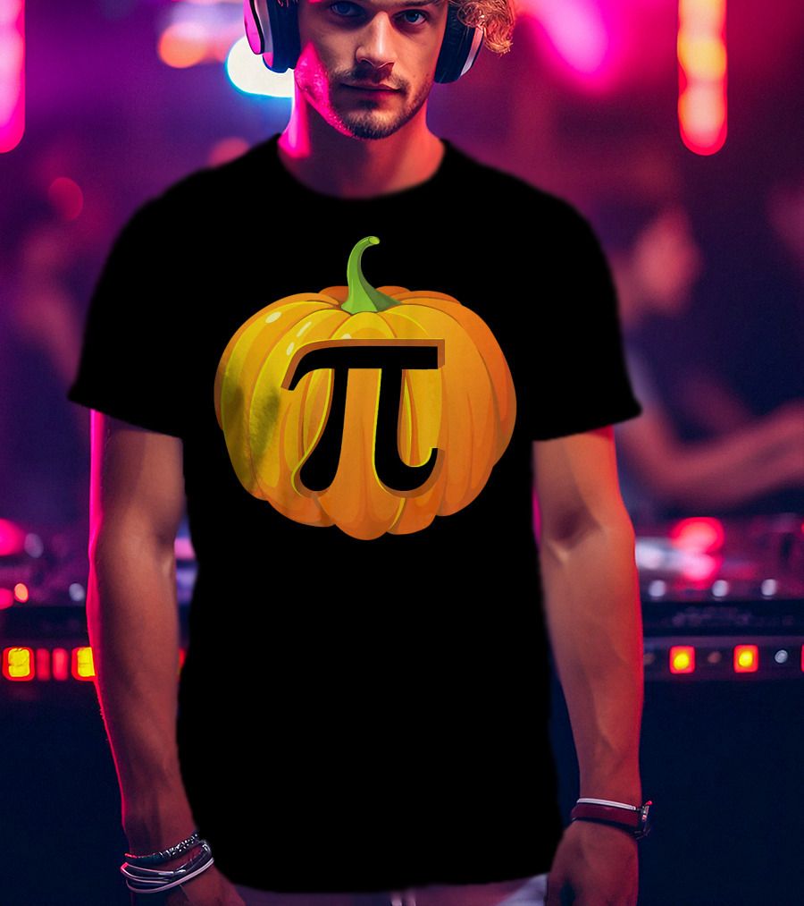 Funny Halloween Math Pun Pumpkin Pi T-Shirt