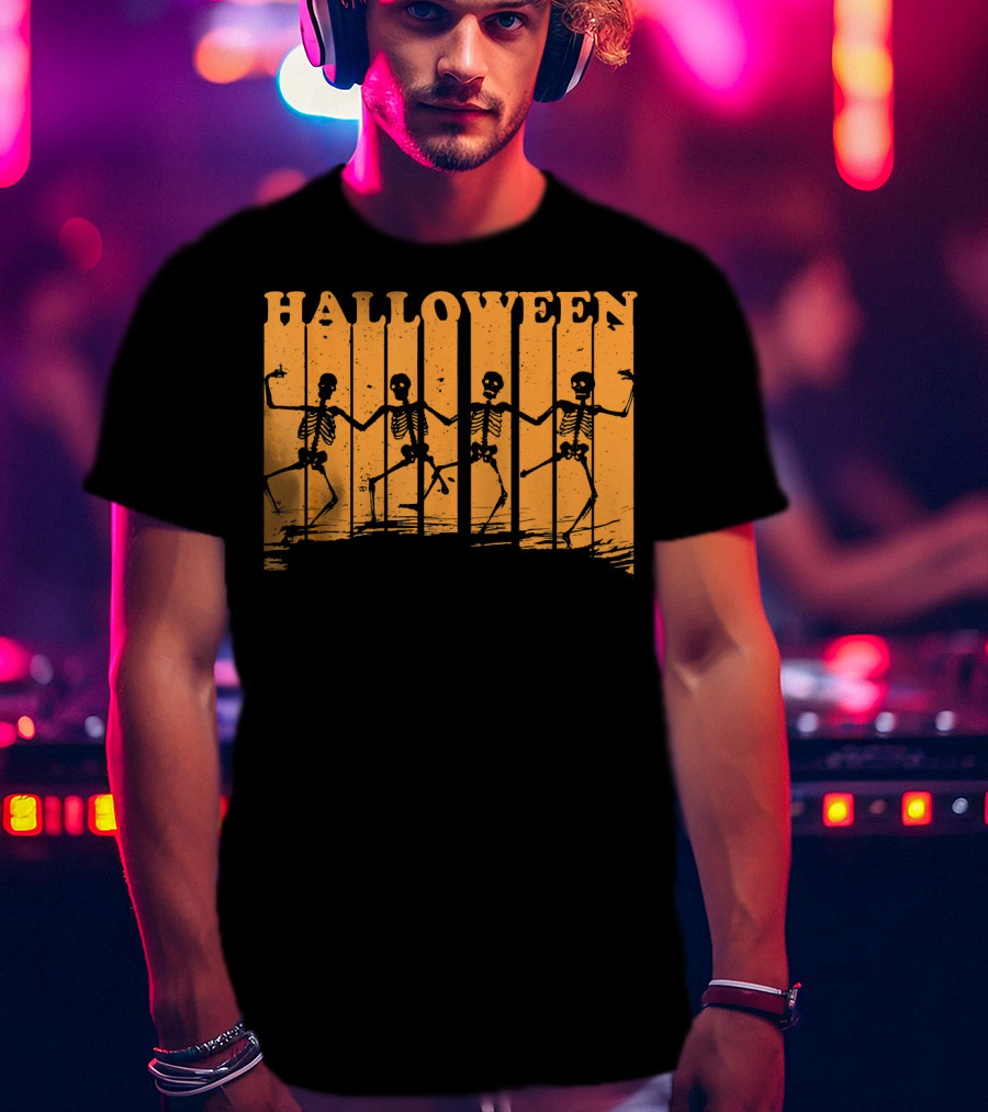 Halloween Dancing Skeletons T-Shirt
