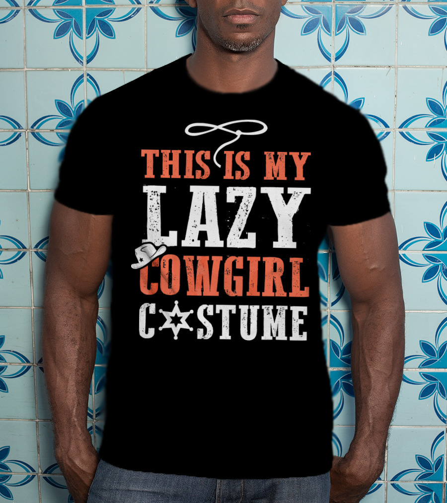 This Is My Lazy Cowgirl Costume Halloween Funny Par T-Shirt