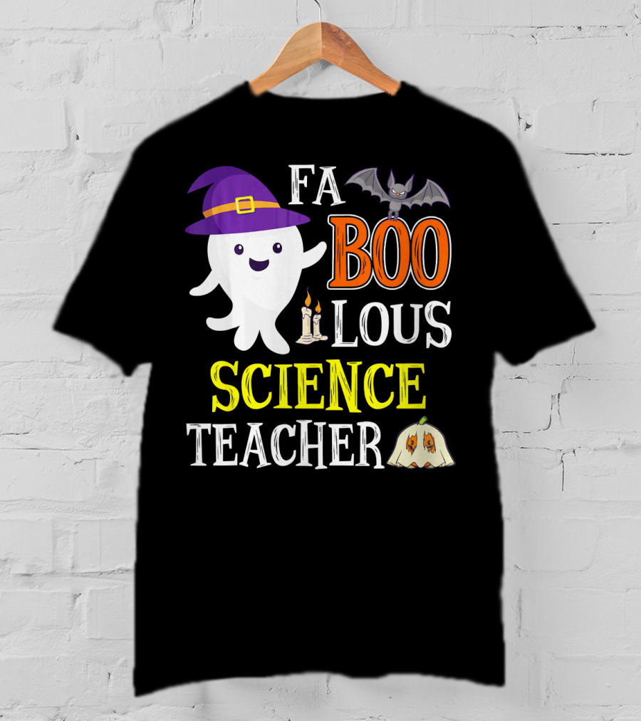 FaBOOlous Science Teacher Ghost Halloween T-Shirt