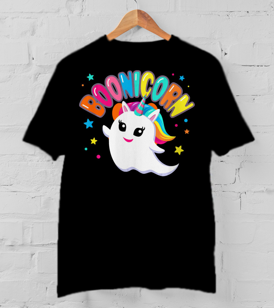 BOONICORN Unicorn Rainbow Stars T-Shirt