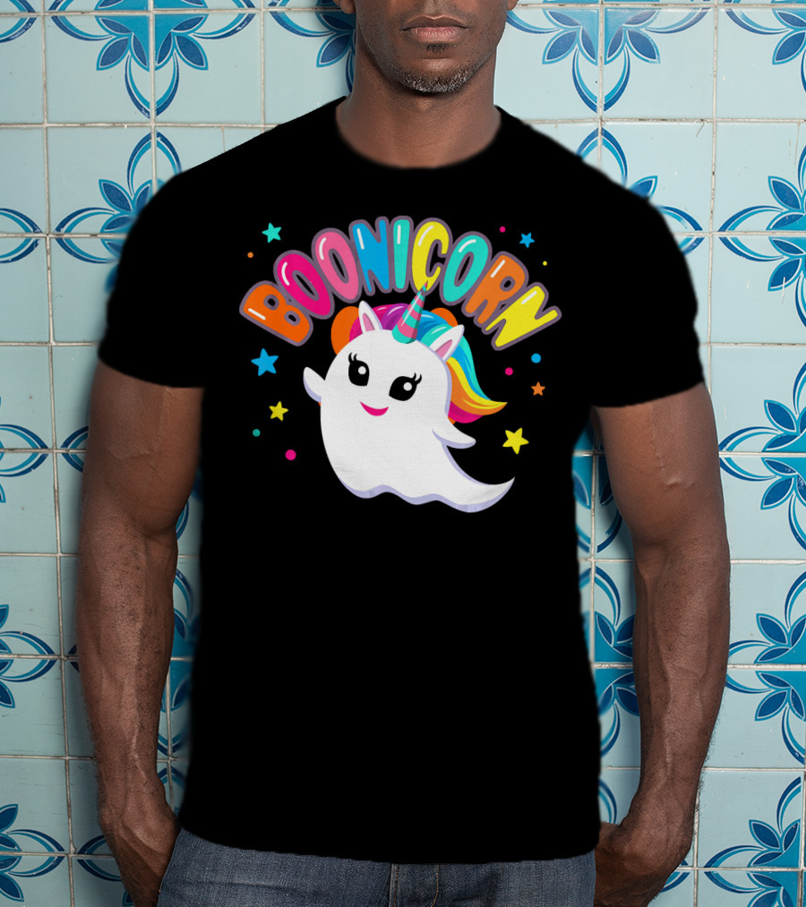 BOONICORN Unicorn Rainbow Stars T-Shirt