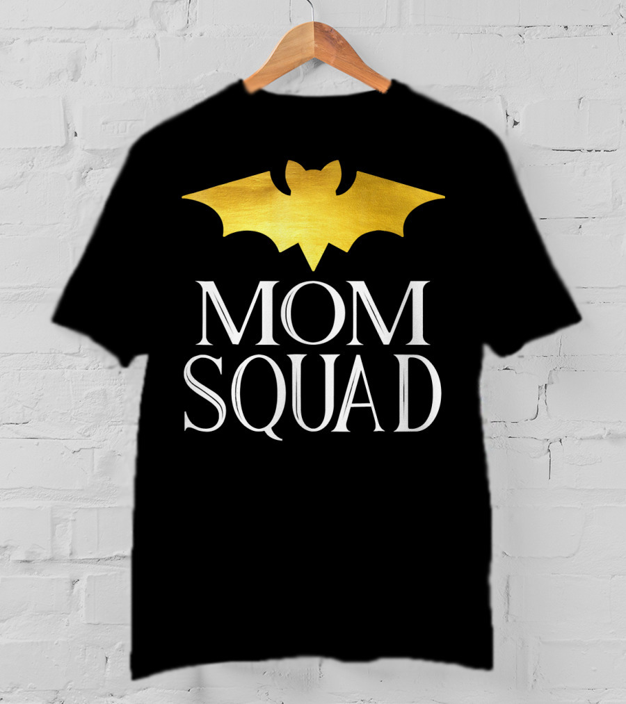 Mom Squad Gold Bat T-Shirt