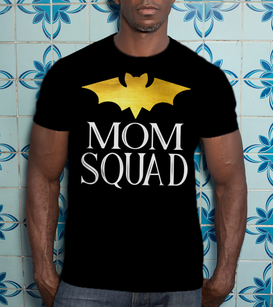 Mom Squad Gold Bat T-Shirt