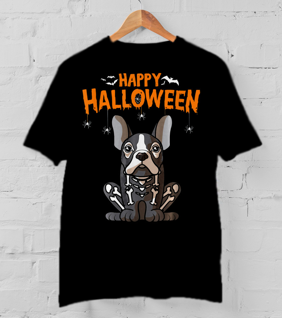 Happy Halloween French Bulldog Frenchie T-Shirt