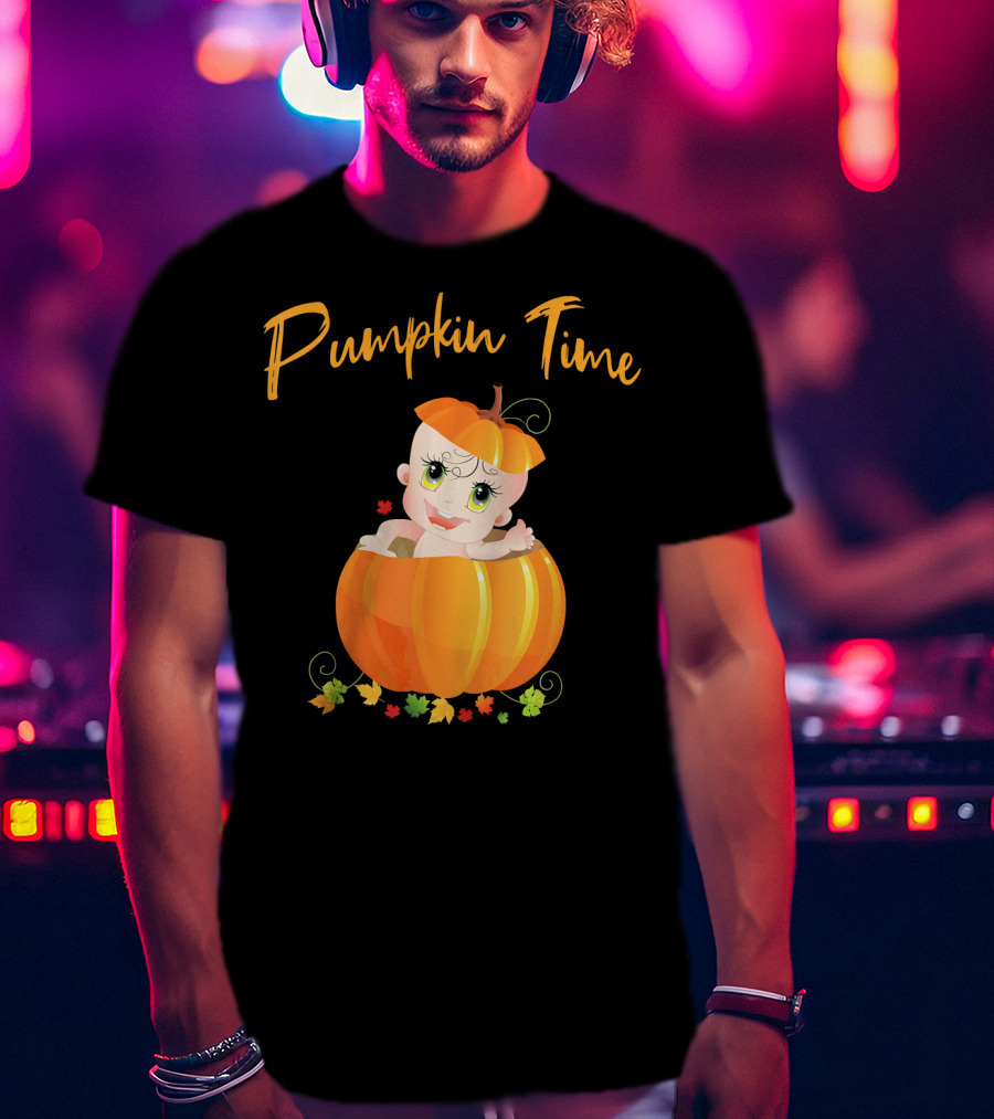 Pumpkin Time Baby Halloween Pumpkin T-Shirt