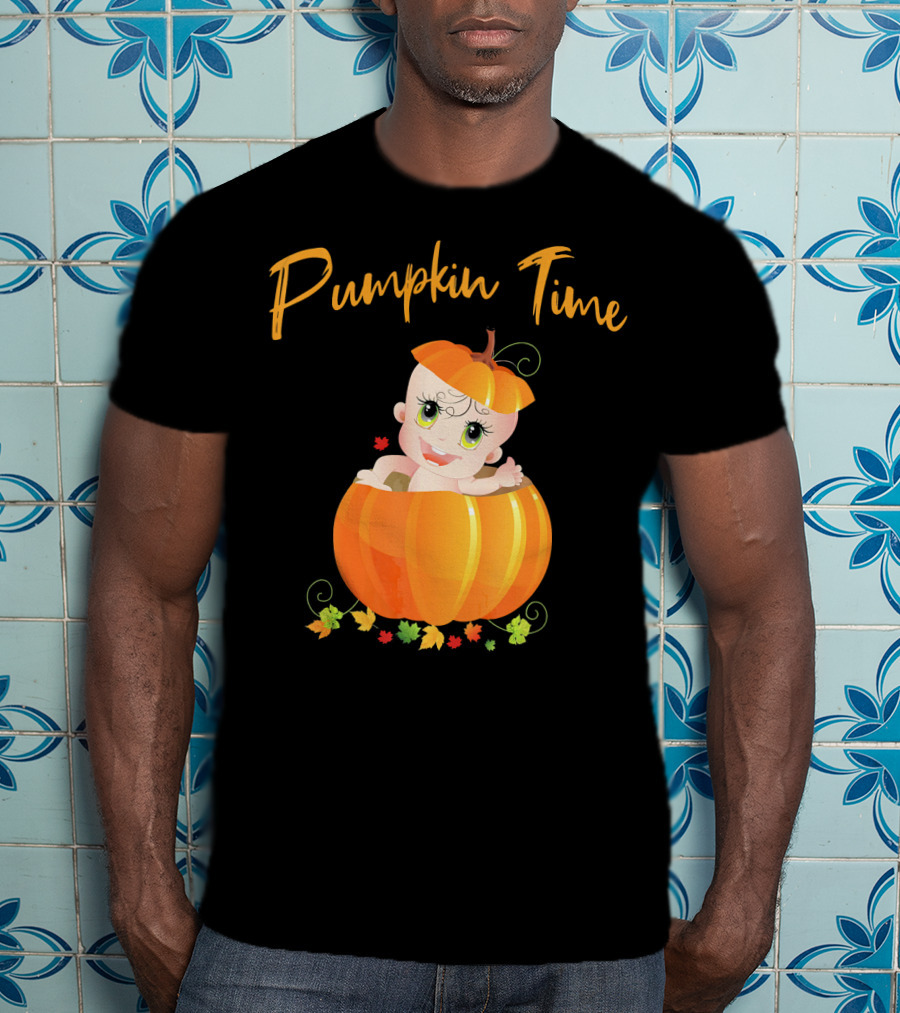 Pumpkin Time Baby Halloween Pumpkin T-Shirt