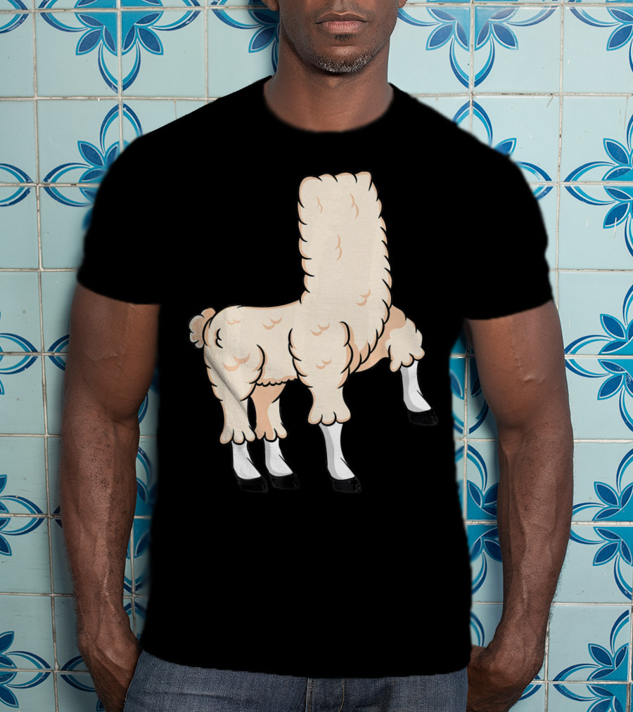 Llama Costume Halloween Easy Cosplay Headless T-Shirt