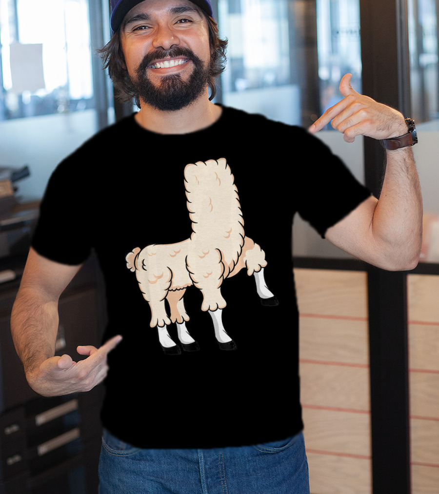 Llama Costume Halloween Easy Cosplay Headless T-Shirt