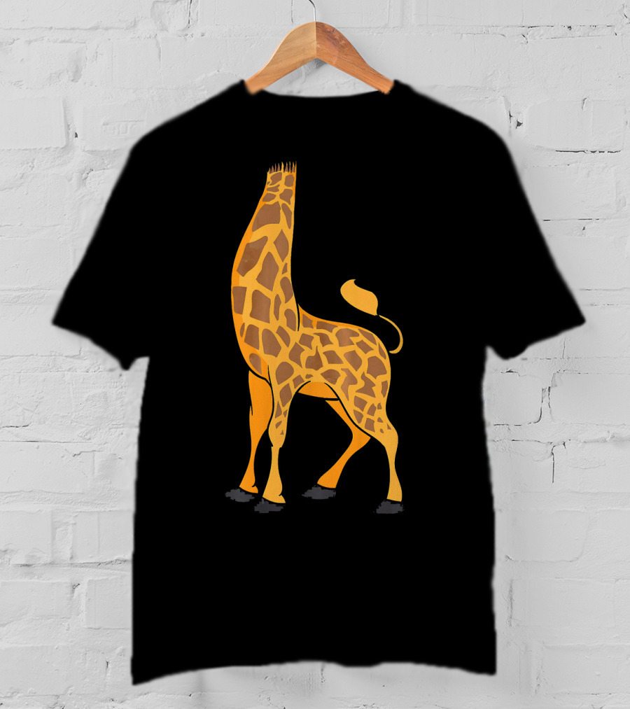 Giraffe In The Style Of A Dinosaur At The Tail End T-Shirt