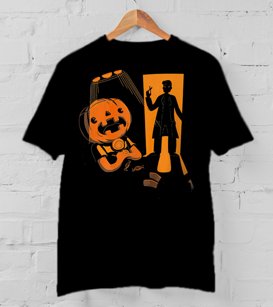 Dentist Halloween Horror Pumpkin Patient Dental Hygienist Shadow T-Shirt