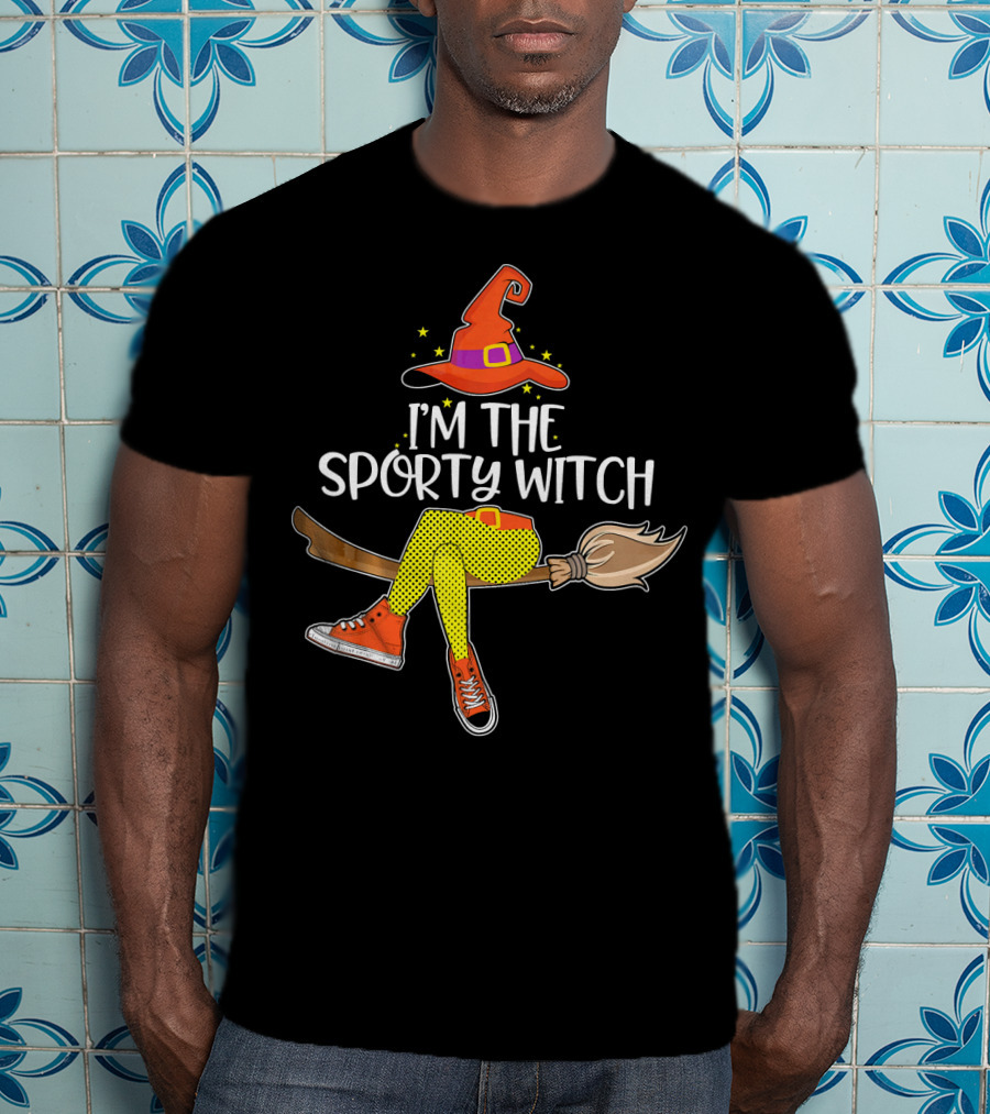 I'm The Sporty Witch Halloween Match T-Shirt