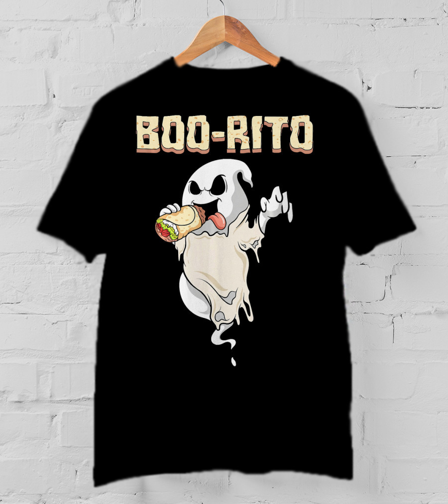 BOO-RITO Ghost Eating Burrito T-Shirt