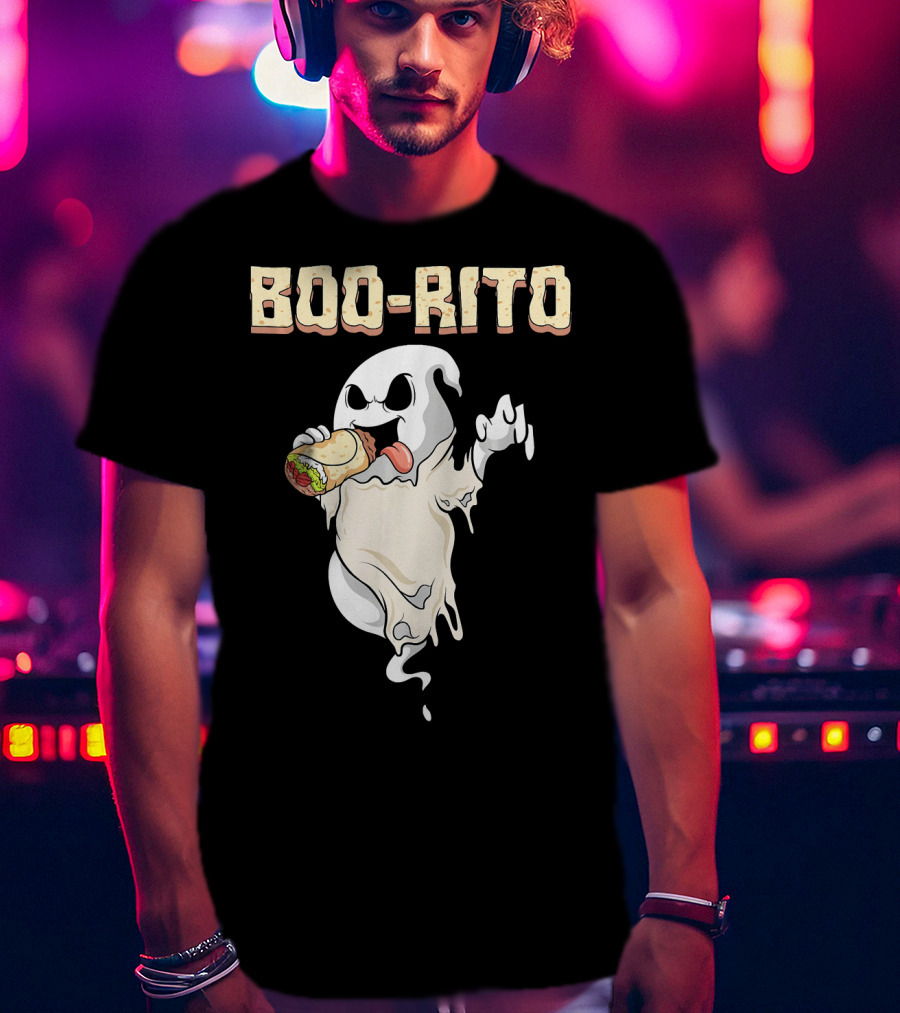 BOO-RITO Ghost Eating Burrito T-Shirt