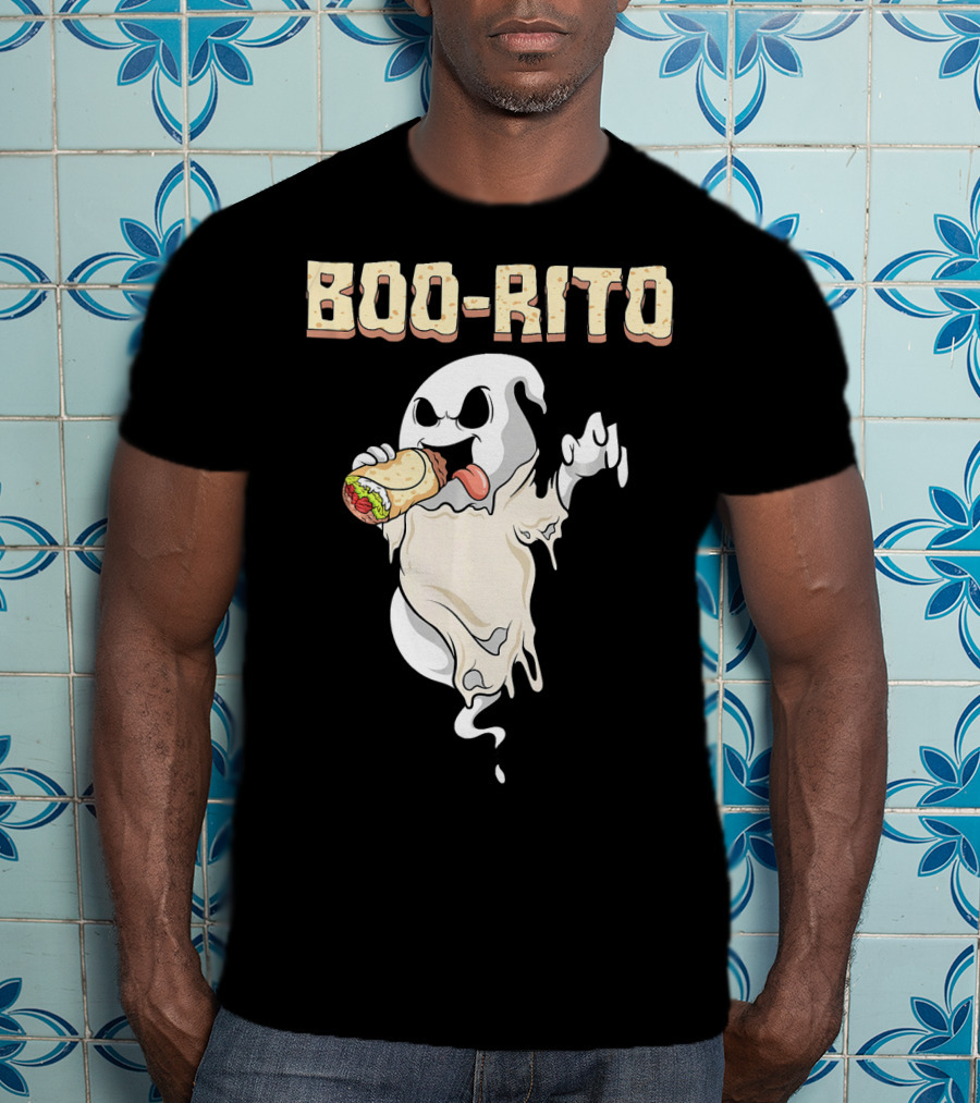 BOO-RITO Ghost Eating Burrito T-Shirt