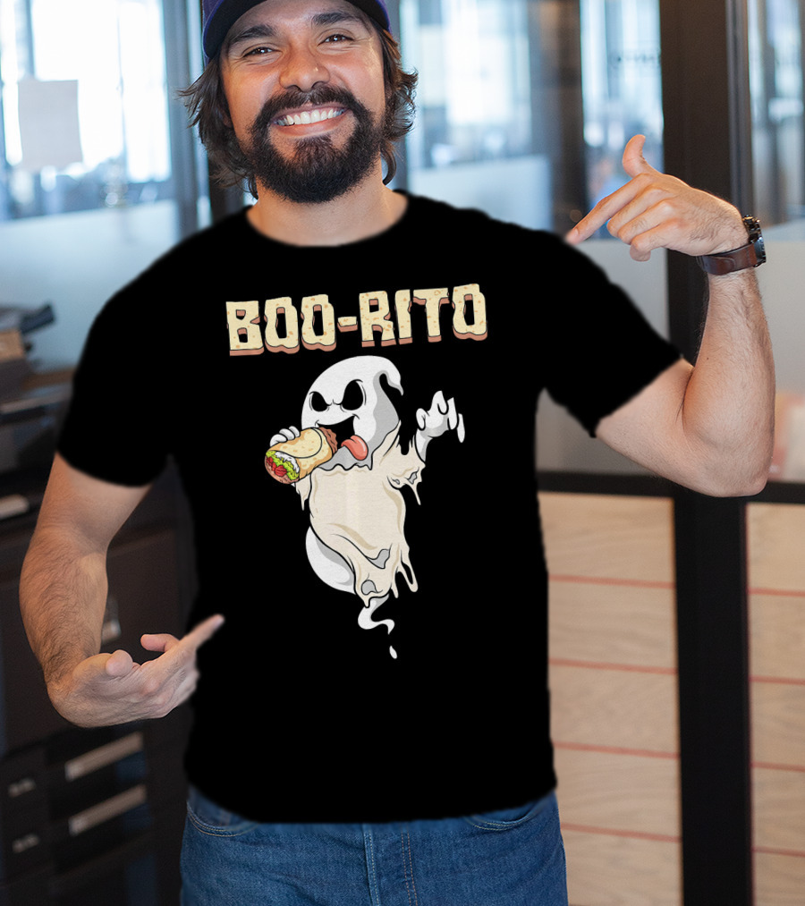 BOO-RITO Ghost Eating Burrito T-Shirt