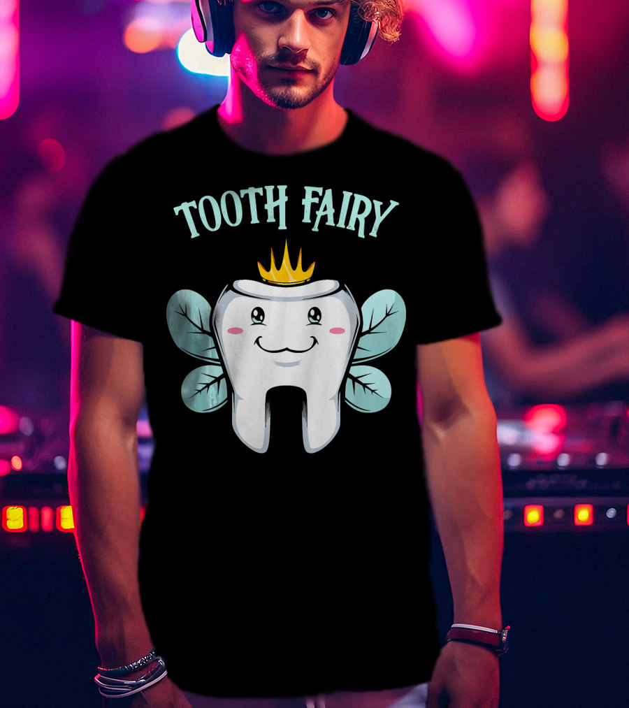 Tooth Fairy Crowned Fantasy Halloween Costume T-Shirt