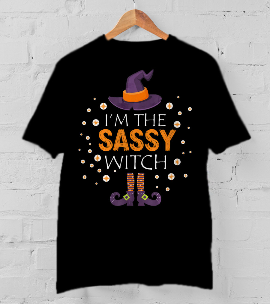 I'm The Sassy Witch Halloween Matching Family Group T-Shirt