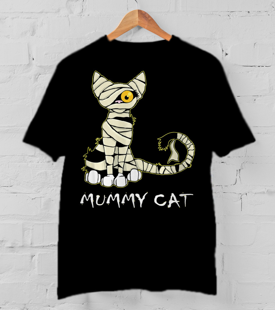 Mummy Cat Black Cat Mummy T-Shirt