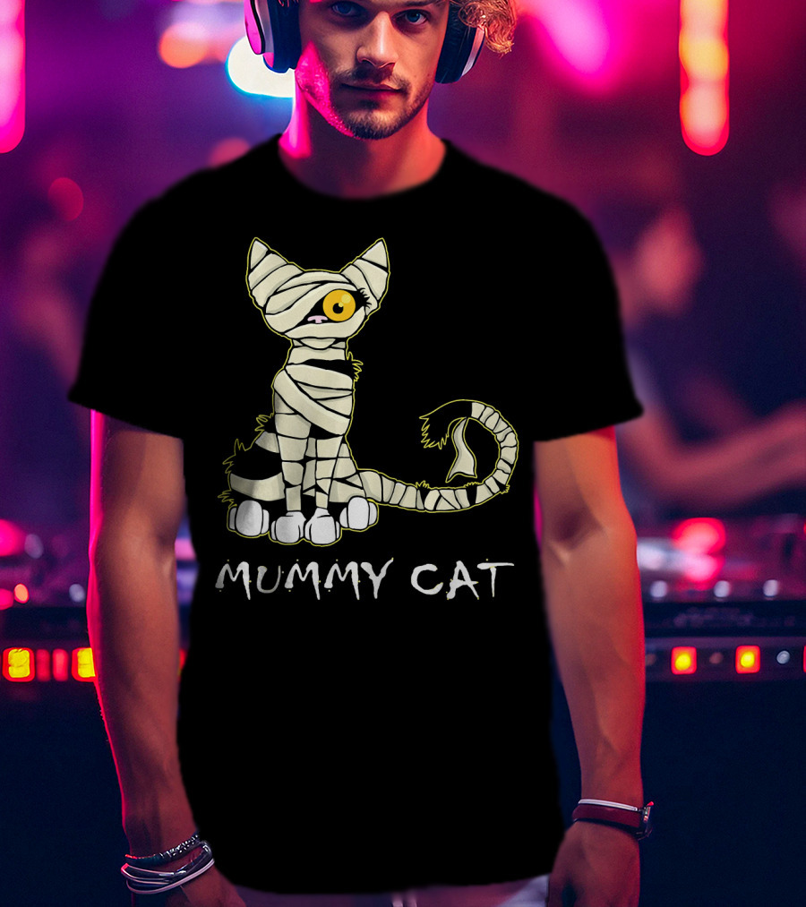 Mummy Cat Black Cat Mummy T-Shirt