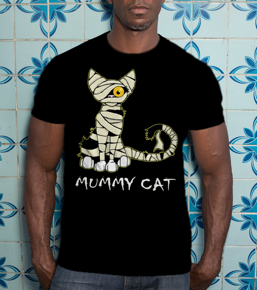 Mummy Cat Black Cat Mummy T-Shirt