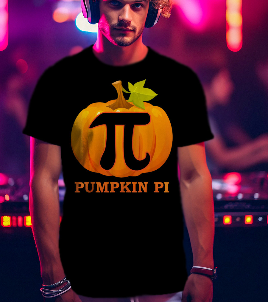 Pumpkin Pi Halloween Costume Math Pie T-Shirt
