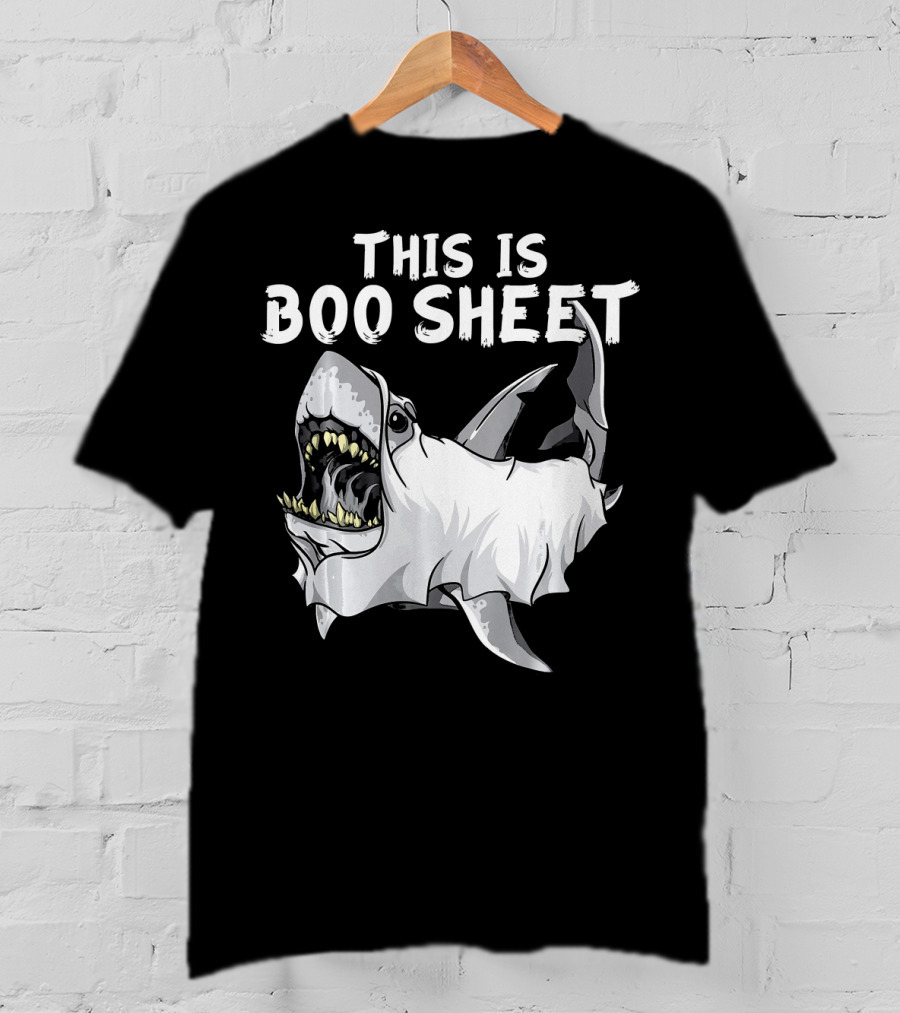 This Is Boo Sheet Shark Ghost Great Whi T-Shirt