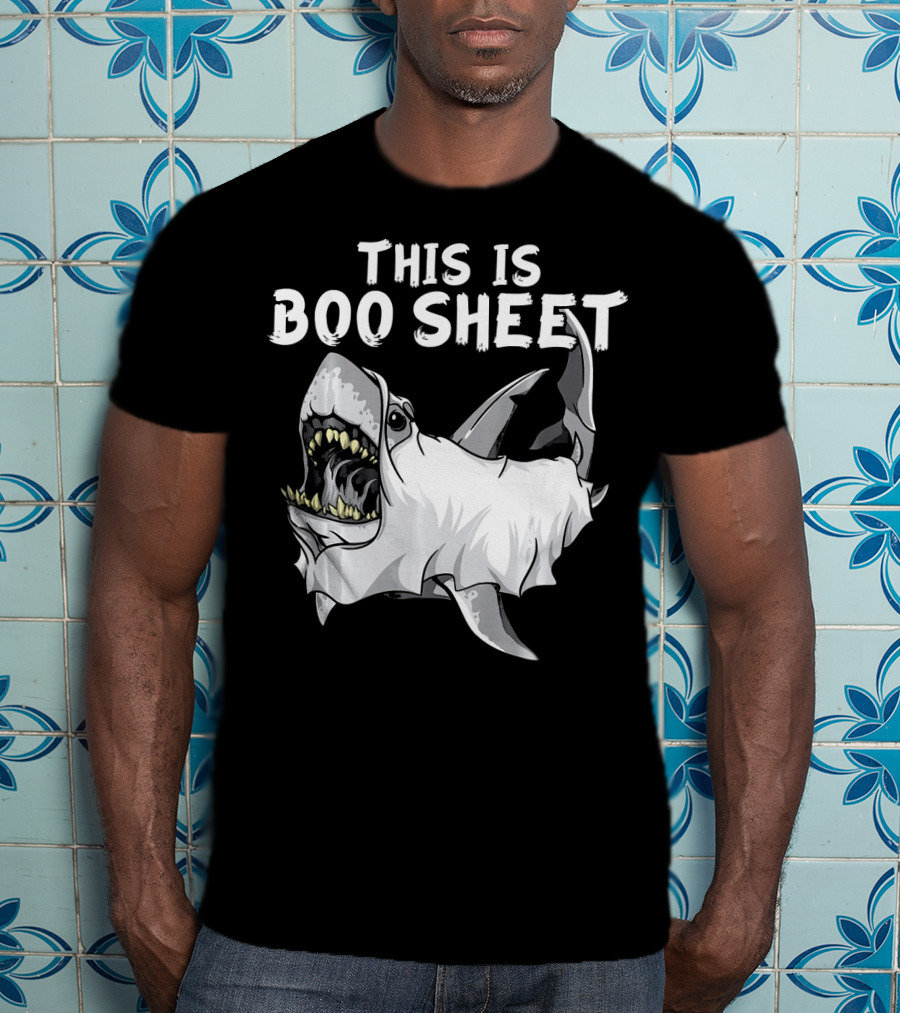 This Is Boo Sheet Shark Ghost Great Whi T-Shirt