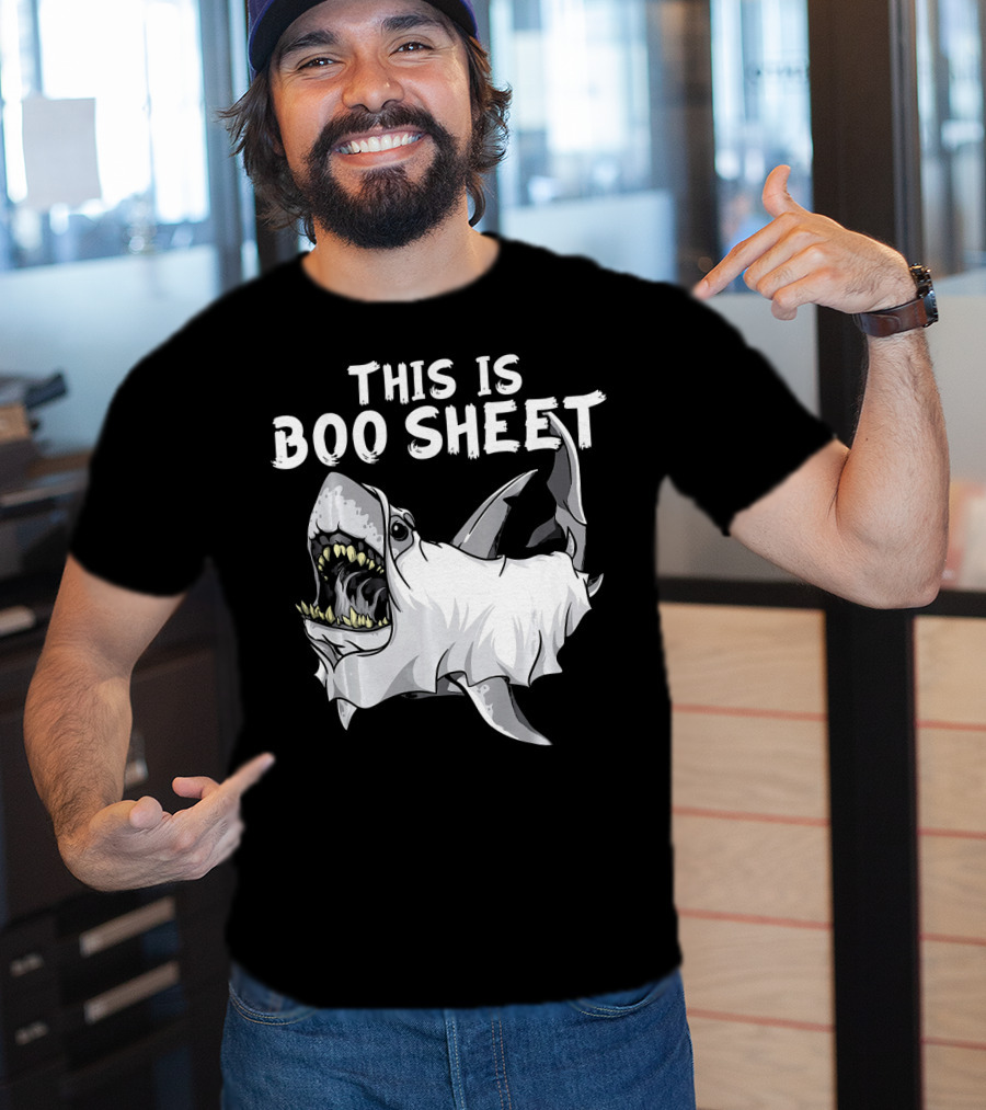 This Is Boo Sheet Shark Ghost Great Whi T-Shirt