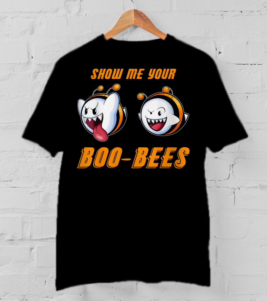 Show Me Your Boo Bees Halloween Ghost Bees T-Shirt