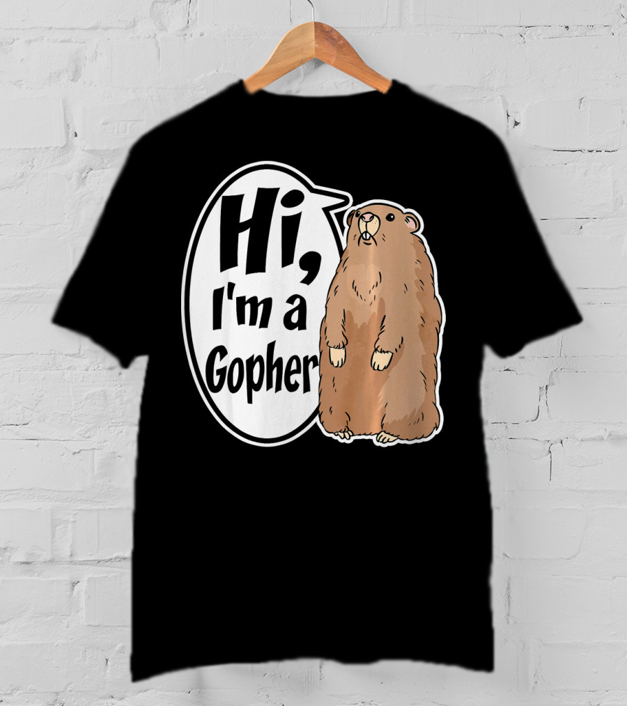 Hi I'm A Gopher Funny Halloween Party Cos T-Shirt