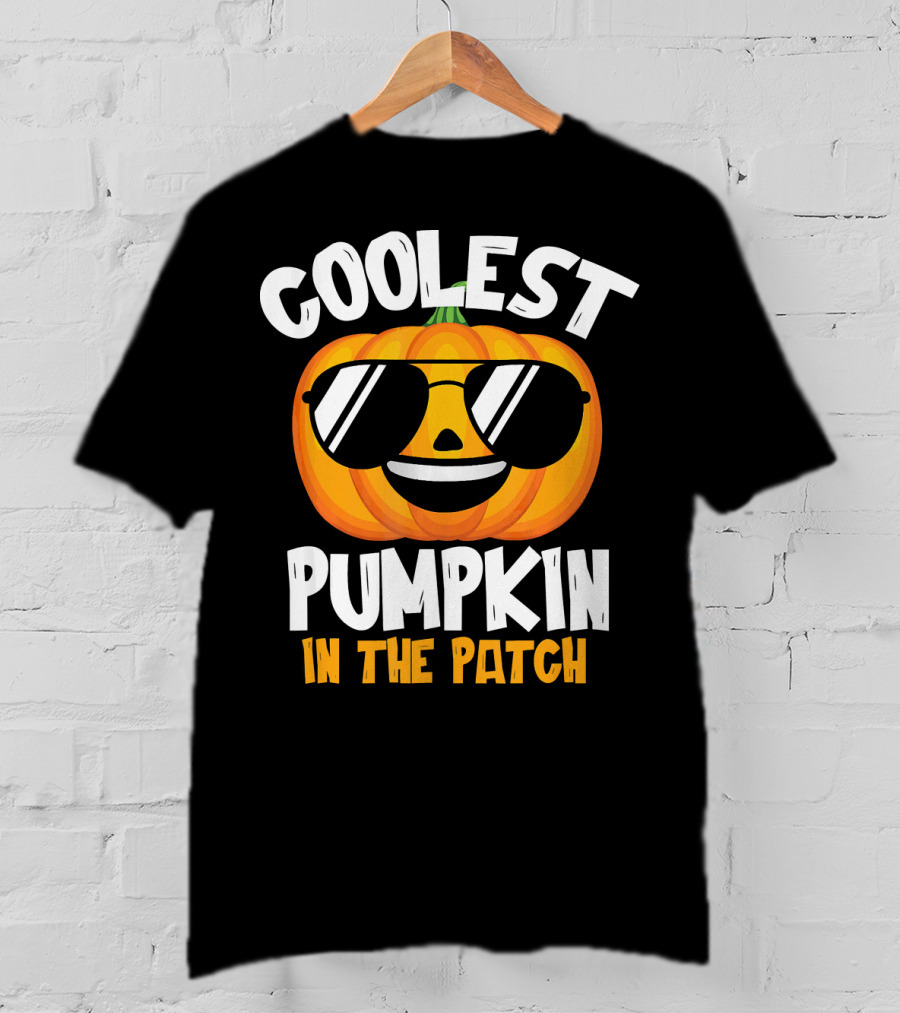 Coolest Pumpkin In The Patch Halloween Boys T-Shirt