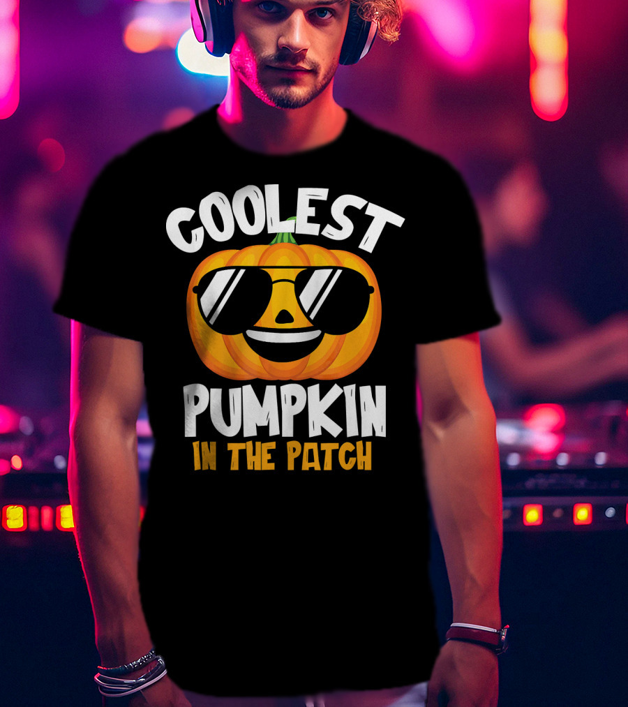 Coolest Pumpkin In The Patch Halloween Boys T-Shirt