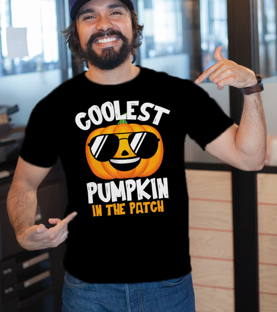 Coolest Pumpkin In The Patch Halloween Boys T-Shirt