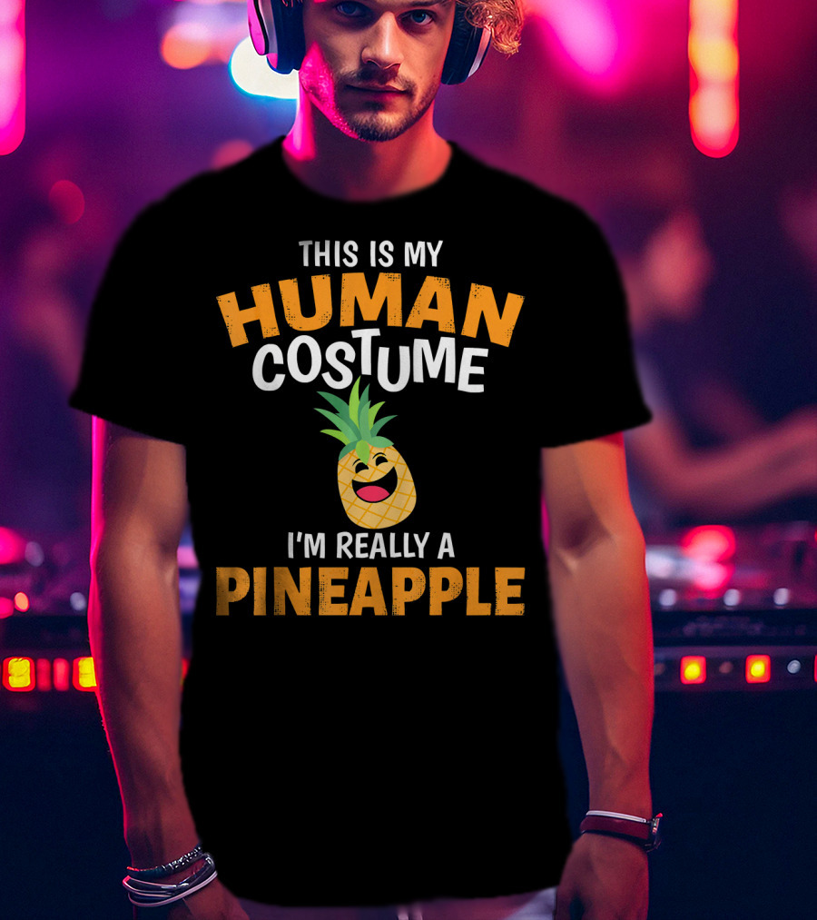 This Is My Human Costume I'm Really A Pineapple T-Shirt
